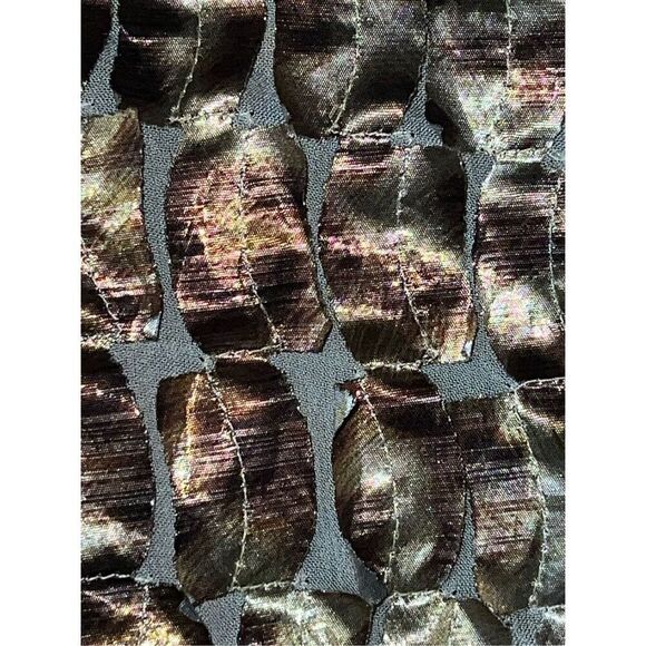 ST. JOHN Couture NWT Leopard Print One Shoulder Metallic Cocktail Dress Size 6 - Picture 14 of 14